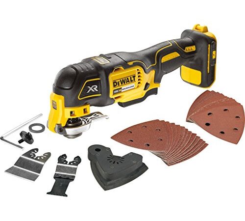 DEWALT DCS355N-XJ 18V - Multi-herramienta Oscilante sin escobillas XR 18V sin cargador/batería + 29 Accesorios