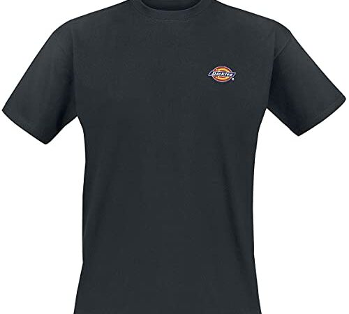 Dickies Mapleton Hombre Camiseta Negro L, 100% algodón, Regular