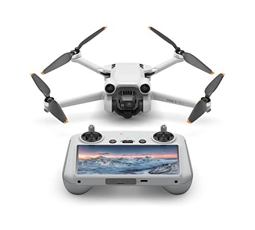 DJI Mini 3 Pro con DJI Smart Control – Dron ligero y plegable con vídeo 4K/60 fps, fotos de 48 MP, 34 minutos de tiempo de vuelo, detección de obstáculos tridireccional