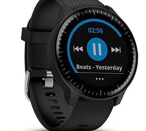 Garmin, Vivoactive 3 Reloj, Unisex adulto, Negro y Plata, Talla única