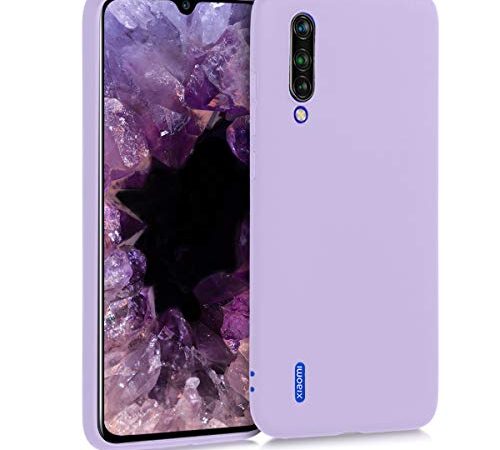 kwmobile Carcasa para Xiaomi Mi 9 Lite Funda - Ultrafina de TPU y Silicona con Bordes elevados anticaídas - Lila