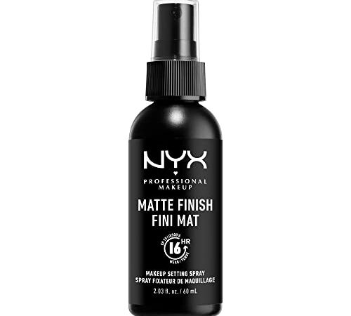 NYX Professional Makeup Spray fijador Makeup Setting Spray, Larga duración, Ligero, Fórmula vegana, Acabado Matte, 60 ml