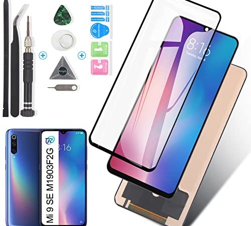 RongZy Pantalla para Xiaomi Mi 9 SE M1903F2G Pantalla Táctil LCD Kit de Pantalla de Repuesto Ensamblaje Digitalizador de Reemplazo con Herramientas(Negro)