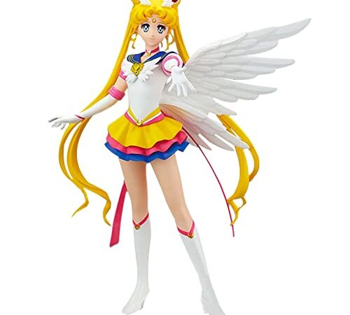 Sailor Moon Figura, Sailor Moon Ornament, PVC Figura Adorable Personaje, Modelo de Muñeca de Personaje de Anime, Escritorio colección de Fans de Anime Modelos Personajes de Anime periférico 23 cm