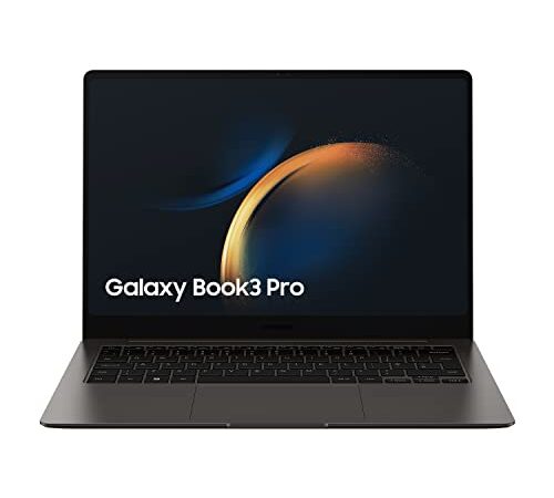 SAMSUNG Galaxy Book3 Pro - Portátil 14" WQXGA+ (Intel Core i7-1360P, 16GB RAM, 512GB SSD, Intel Iris Xe, Windows 11) Grafito - Teclado QWERTY español