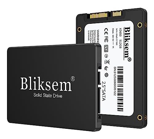 Bliksem SSD 512GB Internal Solid State Hard Drive 2.5″7mm SATA III 6Gb/s 3D NAND UP TO 550mb/s for Pc and Laptop H650 (Black 512GB)