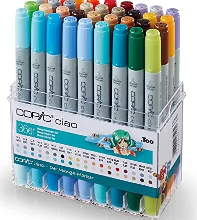 Copic Ciao - Paquete de 36 rotuladores, multicolor