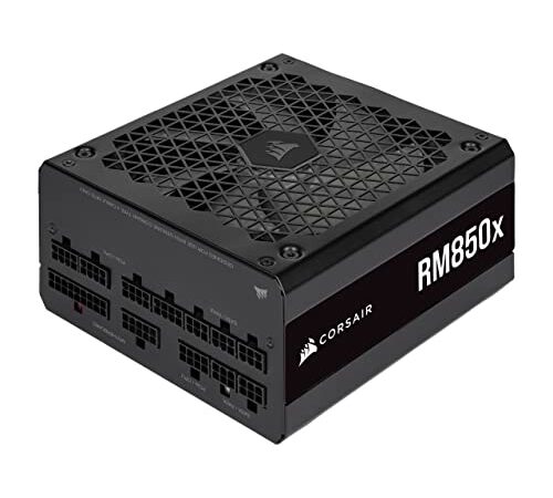 Corsair RM850x 80 PLUS Gold Fuente de Alimentación 850 Vatios ATX Totalmente Modular (Ventilador con Levitación Magnética de 135 mm, Condensadores Japoneses, Amplia Compatibilidad) EU, Negro