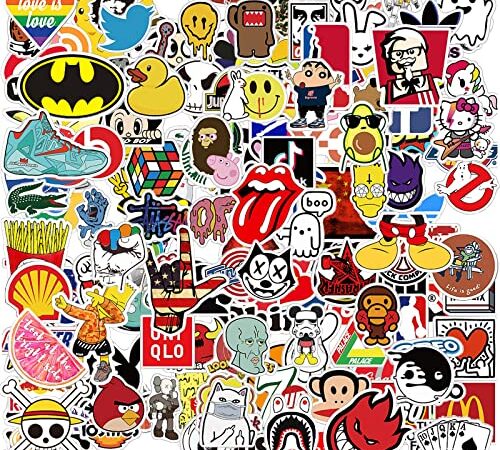 Pegatinas De Marcas 251 piezas Pack Pegatinas Skate Pegatina Vinilo Chulas Famosas Stickers Decorativas Stikers Portatil Pegatina Vinilo para Ordenador Maletas Coche Moto Casco Bicicletas