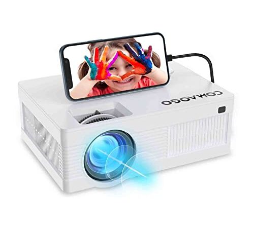 proyector de 9500 lúmenes, 2023 actualiza HD 1080P Mini proyector para hdmi, USB, vga, AV, teléfonos Inteligentes, tabletas, Cajas de televisión, computadoras portátiles