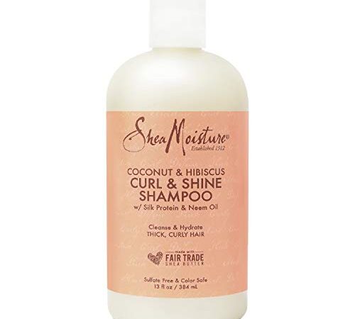 Shea Moisture Curl&Shine, Champú (coco y hibiscus), 13 fl Oz