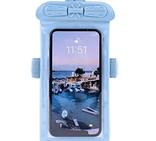 Vaxson Funda Azul, Compatible con Nokia 7 Plus, Carcasa Impermeable Waterproof Pouch Case Cover [No Protector de Pantalla ] Nuevo