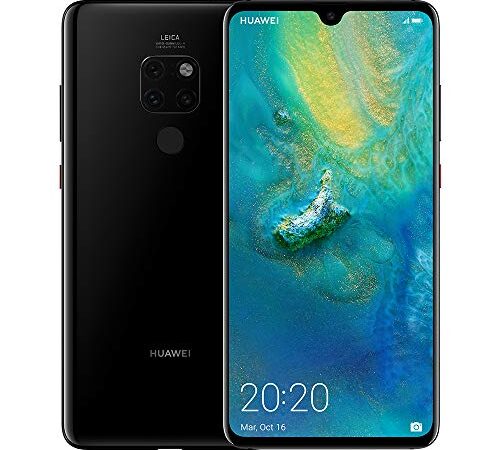 Huawei Mate 20 - Pack de funda y smartphone de 6.53" (Kirin 980, 4GB RAM, 128GB memoria, cámara de 20 MP, Android 9.0) Negro [Versión ES/PT, Exclusivo Amazon]