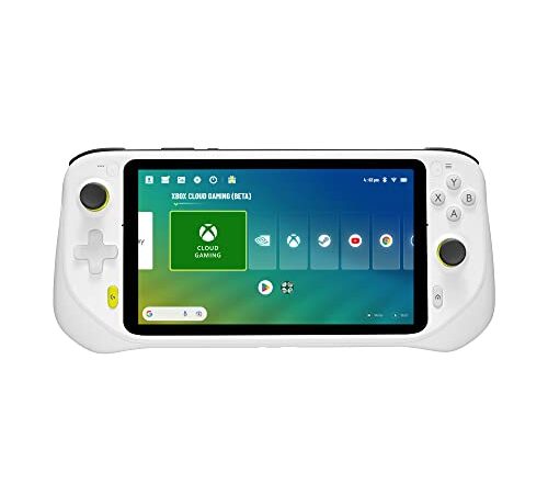 Logitech G Cloud Gaming Handheld, Consola Portátil con Batería de Larga Duración, Pantalla Táctil 1080P de 7 in, diseño ligero, Xbox Cloud Gaming, NVIDIA GeForce NOW, Google Play, Enchufe EU, Blanco