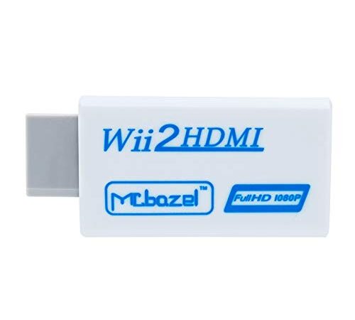 Mcbazel Wii a HDMI Converter, convertidor de Adaptador de Video Full HD 1080P con Audio de 3.5mm