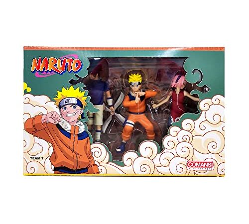 Naruto Comansi Set Colección (3 Figuras, Sasuke y Sakura)