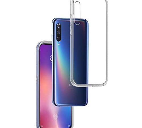 REY Funda Carcasa Gel Transparente para XIAOMI Mi9 - MI 9, Ultra Fina 0,33mm, Silicona TPU de Alta Resistencia y Flexibilidad