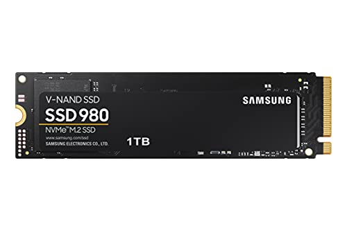 Samsung 980 1 TB PCIe 3.0 (up to 3.500 MB/s) NVMe M.2 Internal Solid State Drive (SSD) (MZ-V8V1T0BW)