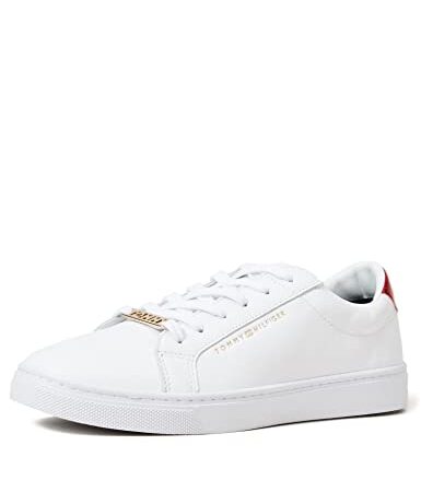 Tommy Hilfiger Mujer Sneaker Suela Cupsole Essential Zapatillas, Multicolor (Red/White/Blue), 38 EU