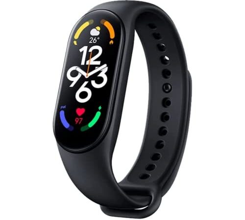 Xiaomi Smart Band 7 - Pulsera de Actividad, Resistente al Agua 5 ATM, Monitorización de Frecuencia, App Mi Fit, Pantalla AMOLED, 180mAh, 12 Modos de Entrenamiento