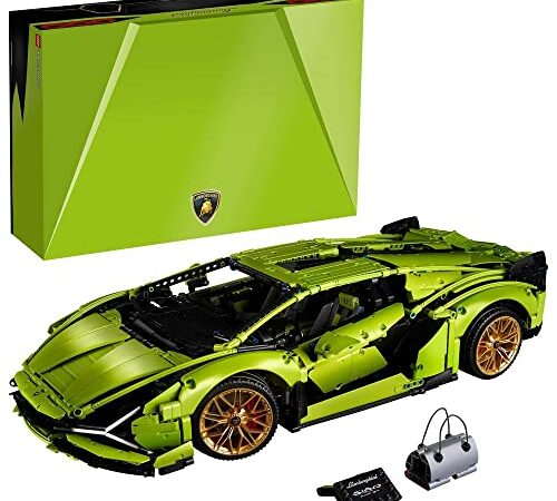 LEGO 42115 Technic Lamborghini Sián FKP 37, Maqueta de Coche de Lujo, Set de Construcción, Modelo de Coleccionista, Regalo Original para Adultos